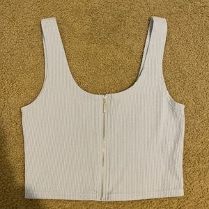 light blue crop top from Me to We. size small